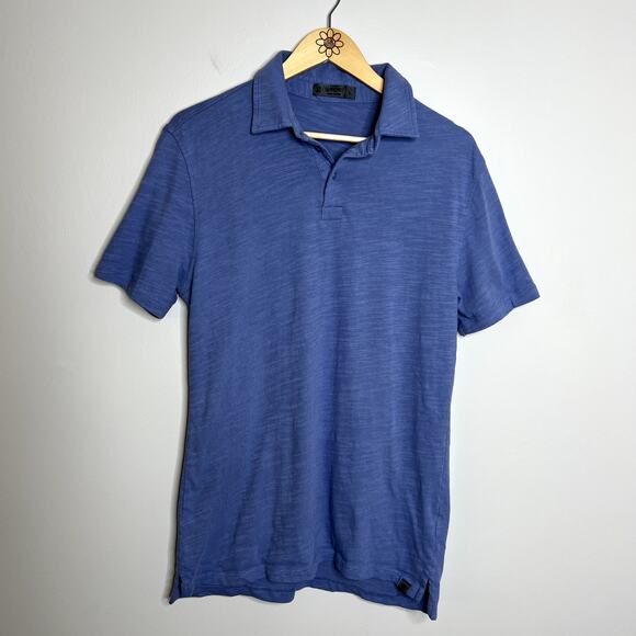 G FORE Blue Polo Short Sleeve Golf Shirt - Picture 1 of 5